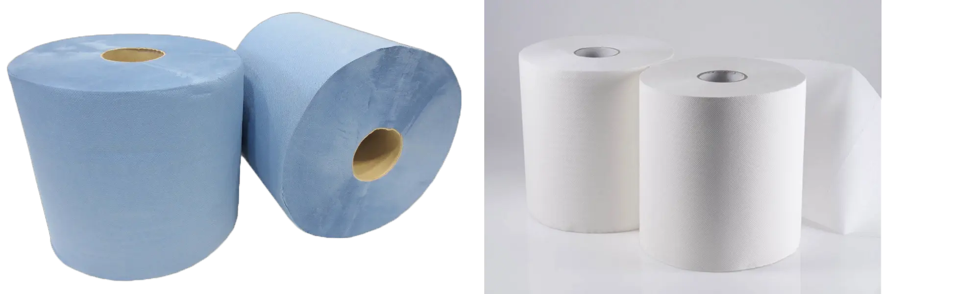 BOBINA CARTA RICICLATA ECO BLU/BIANCA CONF. X2 KG 2,5 A ROTOLO - immagine 2